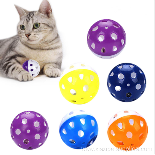 Hot-selling high quality hollow plastic ball cat toy